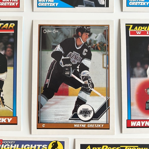 8 CARD LOT WAYNE GRETZKY 1991 O-Pee-Chee Los Angeles Kings Vintage HOF Great One - Picture 6 of 10